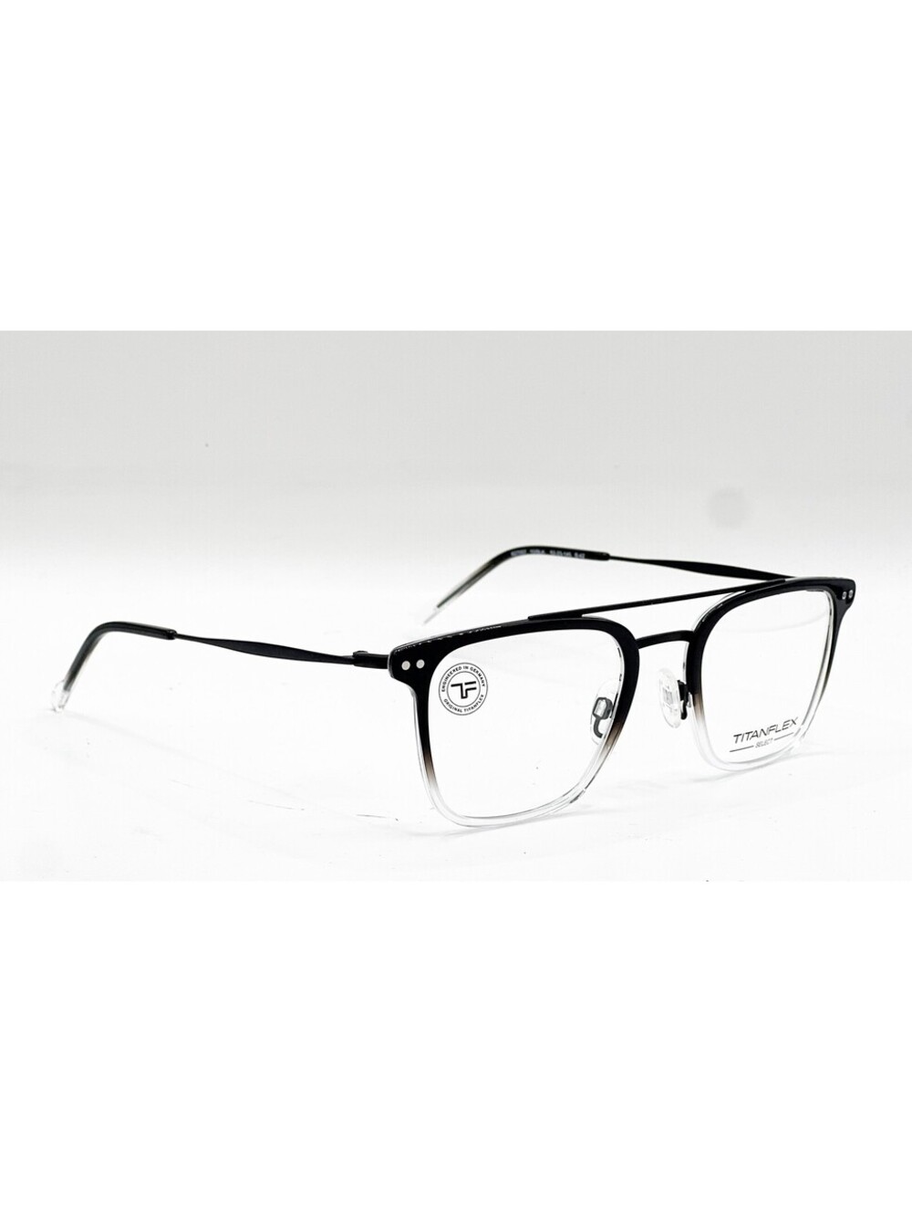 Titanflex 827057 10/Blk Black/Crystal Authentic Eyeglasses 52-23-145 - Picture 4 of 5